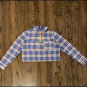 Cropped plaid shirt from dollskill
